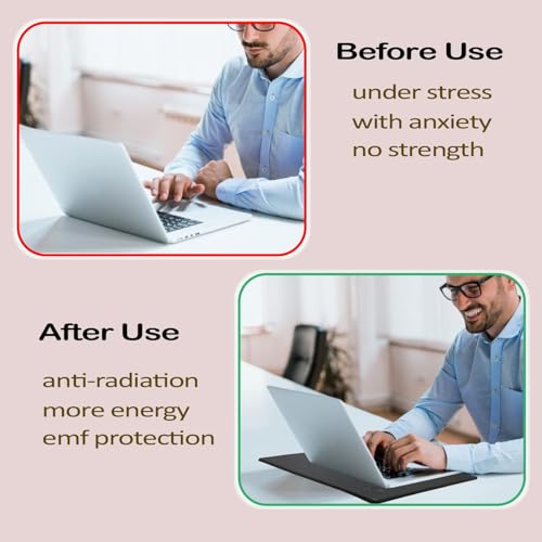 EMF Blocker Lap, Radiation Blocking Computer Pad, Protect Our Body from EMF, Radiation, Fits Laptops, Notebooks, Tablets Anti-Radiation Laptop Computer Pad (Gray, 12 * 16 in)
