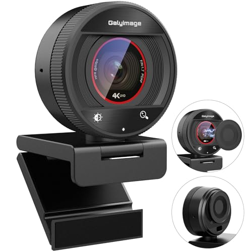 4K Webcam for PC Computer PDAF Autofocus with Built-in Microphone Windows - size: 3.71 inch