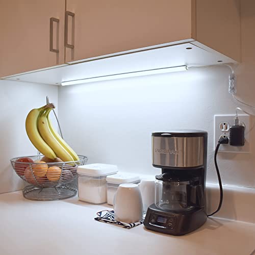TrueColor USB LED Under Cabinet Light Bar, Frosted Cover, 24 in, Daylight - color: Daylight, size: 24 inches