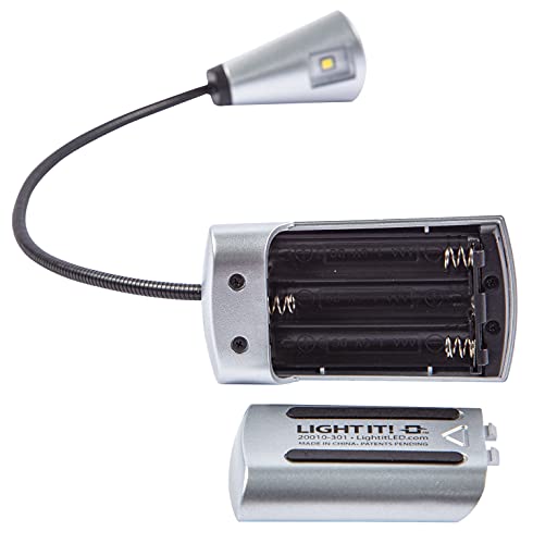 LIGHT IT! By Fulcrum, 20010-301 MultiFlex LED Reading Light, Silver, Single Pack