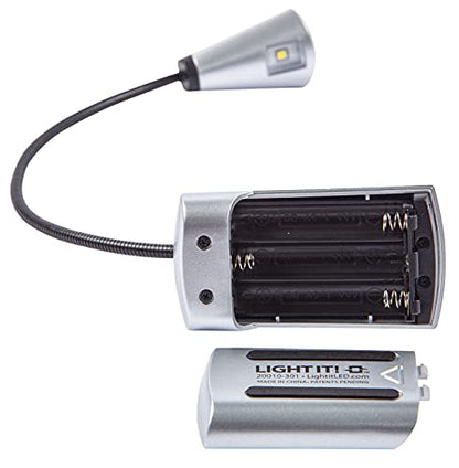 LIGHT IT! By Fulcrum, 20010-301 MultiFlex LED Reading Light, Silver, Single Pack