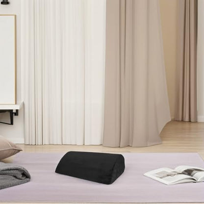 Zerodeko Memory Foam Footrest Pillow Non-Slip Base, Removable Washable Cover, Ergonomic Floor Cushion for Office and Home Use, Portable Footrest for Desk and Travel