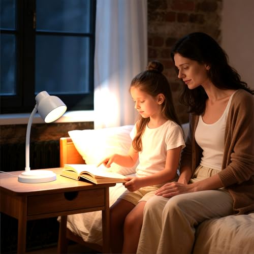 LED Desk Lamp with 96 LEDs,High lumens Table lamp - color: White