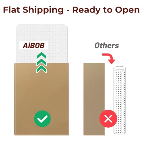 AiBOB Office Chair Mat for Carpet, 32" x 48" Heavy Duty Computer Desk Chair Mats for Carpeted Floors, Easy Chair Movement Hard Clear Carpet Chair Mats, Ship Flat