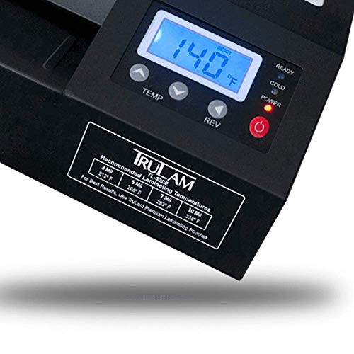 12.5" Pouch Laminator with Variable Temperature and Speed | Compatible with 3 Mil - 10 Mil Thermal and Cold Pouches | Laminates Documents & Photos | Low to Medium Volume Use | 1-Year Warranty