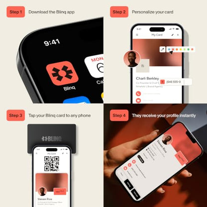 Blinq NFC Digital Business Card - Wristband - Tap to Share (Grey) - color: Grey
