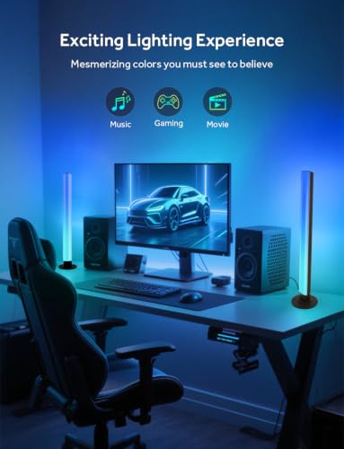 Smart Light Bar, RGB IC LED Lights Bars for Living Room Gaming TV Backlight - size: 14.6 inch