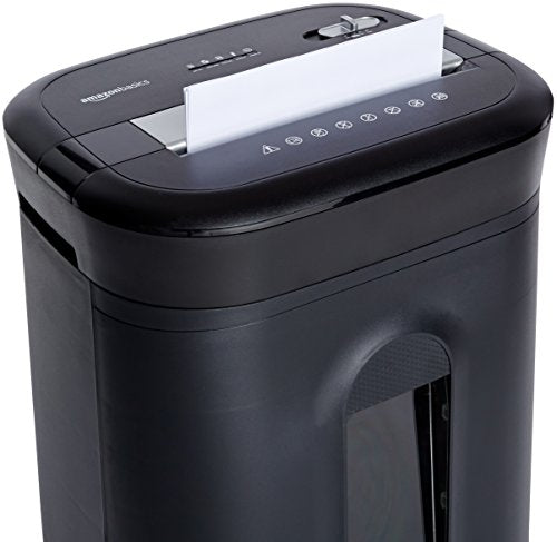 Amazon Basics 15 Sheet - original model Cross Cut Paper, CD Credit Card Office Shredder, Black - size: 15 Sheet