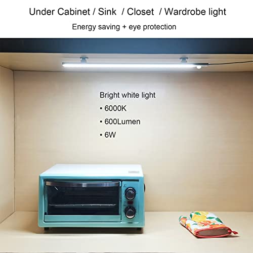 17in LED Motion Sensor Under Cabinet Light 6000K USB Plug-in - color: Cold White