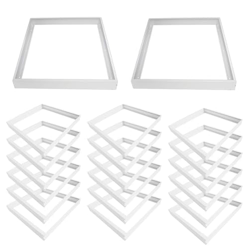 MW 20-Pack 2x2 Surface Mount Kit for LED Flat Panel Light-Aluminum Ceiling Frame for 24 x 24 x 3.13 inch, Good for Edge-Lit and Back Lit Panel - color: 2*2, size: 20 Pack