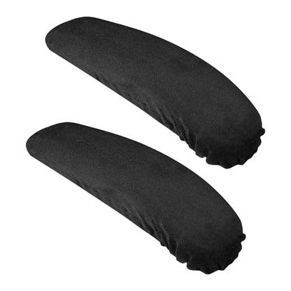 QfwdfcTrenz 1 Pair Office Chair Arm Covers Nylon Armrest Cover Removable Handgrip Covers Stretchable Armrest Protectors Prevent Armrest Damage to Protective Cover for Desk and Computer Chairs (Black)
