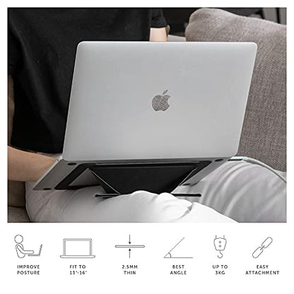 Native Union Rise Laptop Stand – Ultra-Slim Portable Folding Laptop Stand – Ergonomic & Optimized Viewing Angle – for All Laptops 13-16"