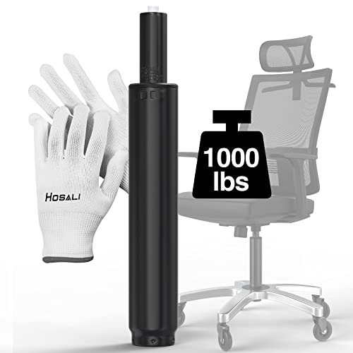 HOSALI Office Chair Gas Lift Cylinder-Office Chair Replacement Parts, Heavy-Duty Gas Lift Cylinder Fits Most Chairs,Highest End Class 4 Hydraulic Pneumatic Piston,Universal Size - size: 4.7-black