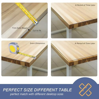 Vicwe Clear Table Cover Protector, 30x48 Inch Single-Sided Frosted Desk Mat - color: Frosted 1.5mm, size: 30" x 48" (Rectangular)