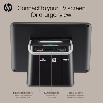 HP Film & Slide Scanner, Photo Scanner, 7" Touch LCD, 13MP Slide Digitizer