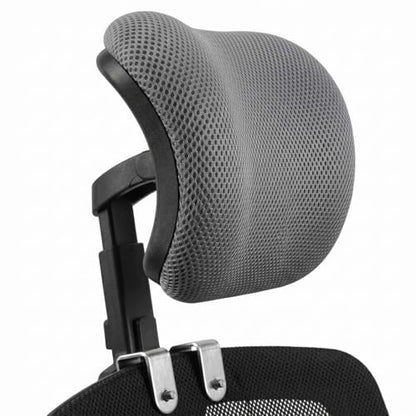 Office Chair Headrest Attachment, Breathable Office Chair Headrest No-Drill Adjustable Neck Support for Women Men, S with - color: S