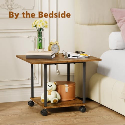 BEWISHOME 2-Tier Industrial Mobile Printer Stand