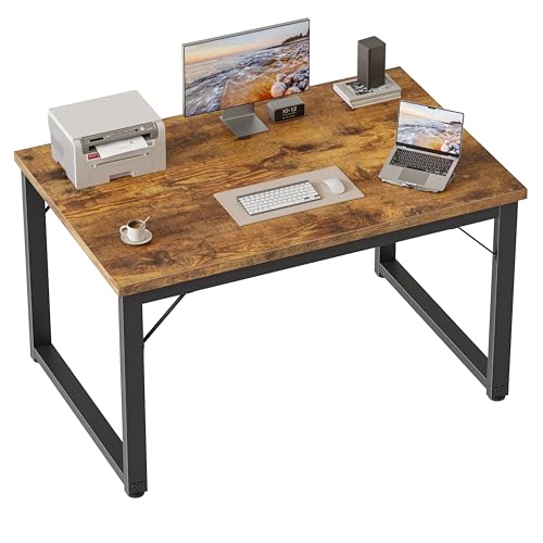 Mericonia 40 Inch Computer Desk, 1" Thick Small Office Table, Brown - color: Brown, size: 40",1"T
