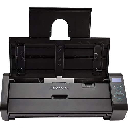 IRIScan Pro 5 Color Portable Duplex Document Scanner, Auto Document Feeder (ADF) 20Pages, Ultra Speed 20PPM, 1 Click scan to PDF, Full OCR 138 Languages, Scan to JPG/PDF/Word/Excel/Cloud