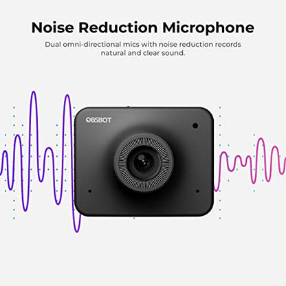OBSBOT Meet 1080P 60FPS Webcam, Full HD Auto-Focus & AI-Powered Framing Computer Camera, Background Replacement, HDR, Adjustable FOV, Webcam for Conferencing, Video Calling, Live Sreaming, PC, Laptop | Computer Camera Background Replacement, HDR, Adjustab