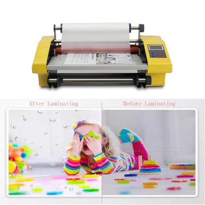 Thermal Laminating Machine, 18.5" Hot and Cold Roll Laminator
