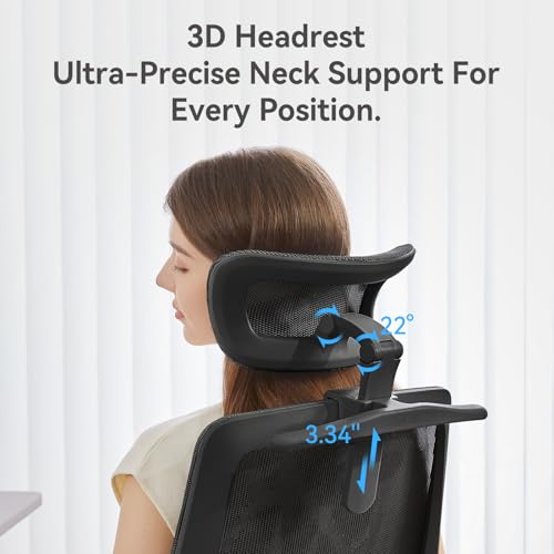 SIHOO M59AS Ergonomic Office Chair, Adaptive Lumbar Support, 2 Packs, Black - color: Black, size: Pack of 2