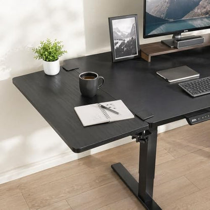 Desk Extender, 25.98'' x 9.84 '' Foldable Table Extension Folding Wall Table Keyboard Extender for Desk Clamp-on Shelf for Dorm Bunk, Office, Kitchen Bar, Additional Storage Platforms (Black)