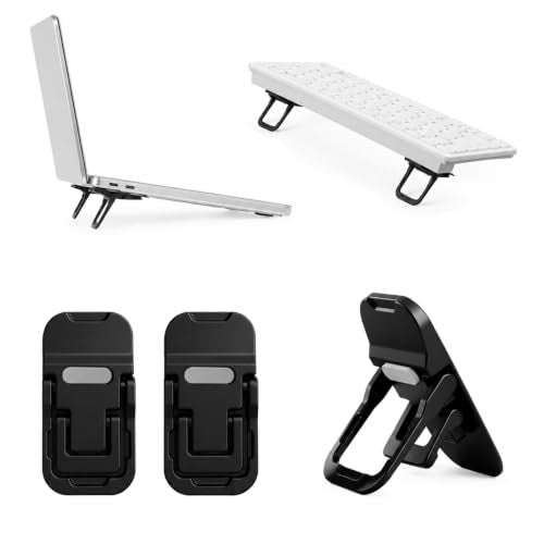 2 Pcs Foldable Computer Laptop Stand Mini Keyboard Stand