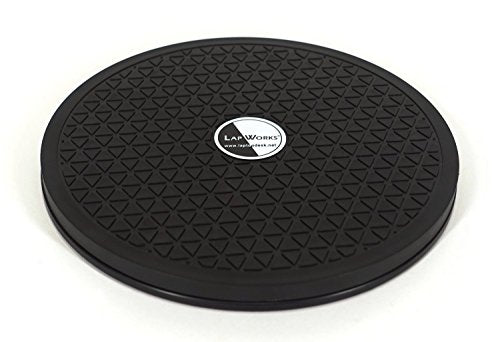 LapWorks 8 inch Heavy-Duty Swivel Base - 0.8" Profile, Supports 80lbs - 360˚ Rotating Turntable and Lazy Susan Stand for Monitors, Computers, Plants, More - size: 8-Inch