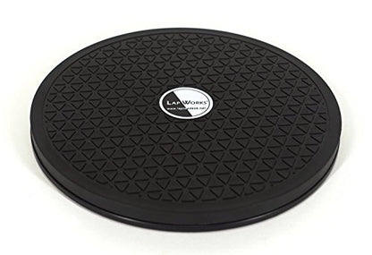 LapWorks 8 inch Heavy-Duty Swivel Base - 0.8" Profile, Supports 80lbs - 360˚ Rotating Turntable and Lazy Susan Stand for Monitors, Computers, Plants, More - size: 8-Inch