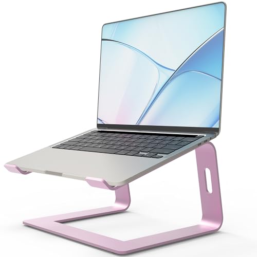 Orionstar Ergonomic Laptop Stand, Aluminum Riser, 10-15.6",Pink - color: D-Pink