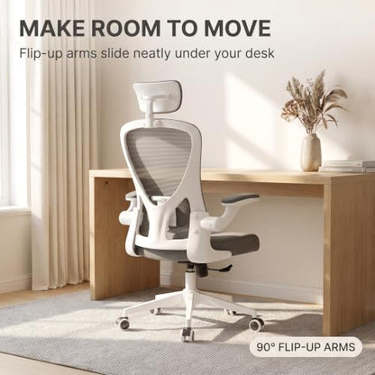 Ergonomic Office Desk Chair High Back Mesh Computer Chair (03Grey, Chair) - color: 03grey