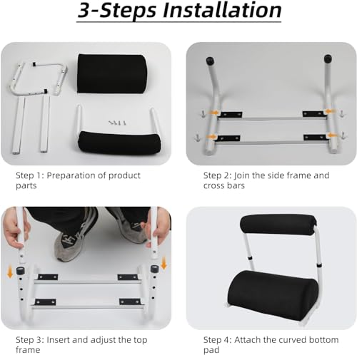 Adjustable Foot Rest Under Desk Footrest Wide Leg Rest 3 Height Positions with Detachable Foam Cushion for Desk Office Gaming Chairs - size: Hemi-cylinder
