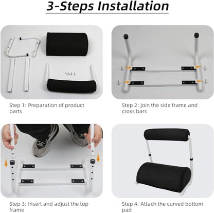 Adjustable Foot Rest Under Desk Footrest Wide Leg Rest 3 Height Positions with Detachable Foam Cushion for Desk Office Gaming Chairs - size: Hemi-cylinder