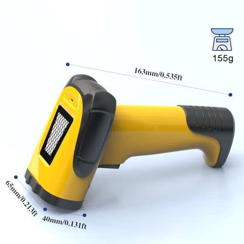 Automatic Hands-Free 1D Laser Barcode Reader with Stand, USB Connected Desktop Scanner for POS & Inventory Management - color: 1D Laser Barcode Scanner with Stand