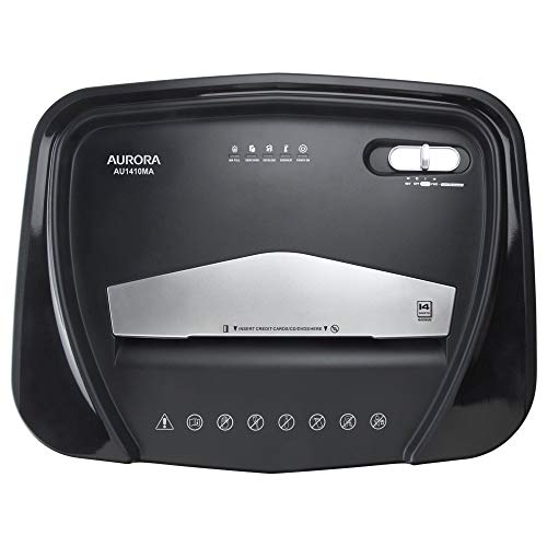 Aurora Professional Grade High Security 14-Sheet Micro-Cut Paper/CD and Credit Card Shredder, 30 Minutes Continuous Run time - size: 14-Sheet Micro Cut