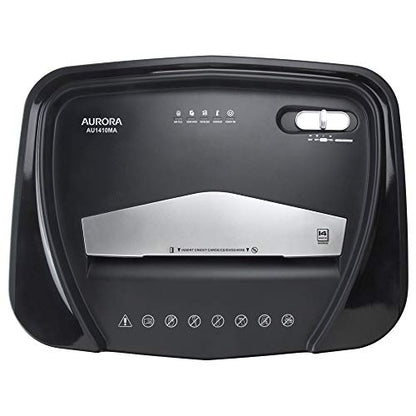 Aurora Professional Grade High Security 14-Sheet Micro-Cut Paper/CD and Credit Card Shredder, 30 Minutes Continuous Run time - size: 14-Sheet Micro Cut