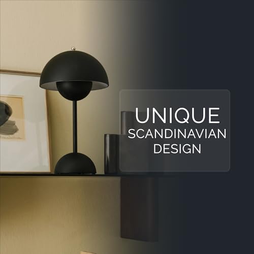 NordGlow Scandinavian LED Desk Lamp – White, Adjustable Dimmable Table Lamp, Modern Minimalist Design, Energy-Efficient LED, Home & Office Lighting - color: White