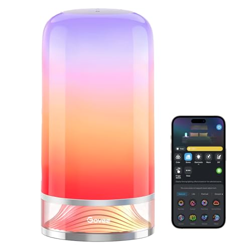 Govee RGBIC Smart Table Lamp 2, Touch Bedside Small Table Lamp (Corded) - size: Small