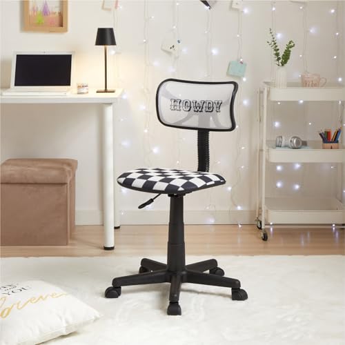 Urban Lifestyle Swivel Desk Chair, Howdy, Stylish and Compact Office Chair with Mesh Back, Swivel Function, Adjustable Height, and Cushioned Seat - color: Howdy