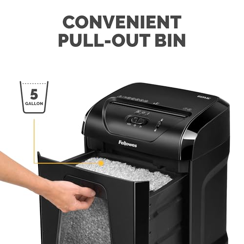 Fellowes Powershred 60MC Micro-Cut 10 Sheet Home Office Paper Shredder
