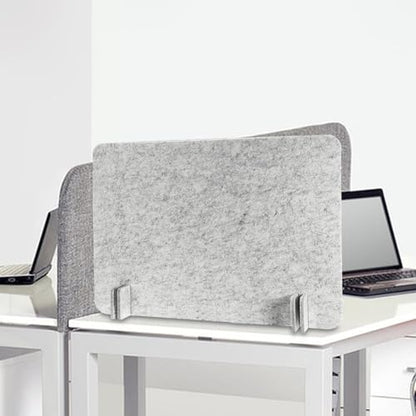 Acoustic Desk Divider Stand Up Privacy Partition Soundproof Felt Screen Lightweight Design Suitable for, Rectangle Light Gray - color: Rectangle Light Gray