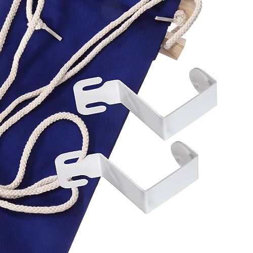 PATIKIL Foot Hammock Under Desk, Adjustable Foot Rest Sling with Hooks Portable Desk Footrest for Airplane Travel Home Office, Dark Blue Style 1 - color: Dark Blue