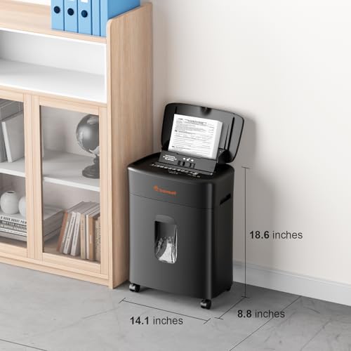 Bonsaii 100 Sheets Auto Feed Paper Shredder and 12-Pack Shredder Lubricant Sheets and 24-Pack Shredder Lubricant Sheets