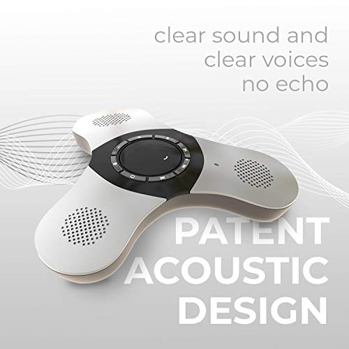 Conference Speaker and Microphone, 360° Voice Pickup, Noise Reduction - size: 1 Pack