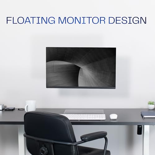 VIVO Single Monitor Counterbalance Wall Mount for 32 inch Screens up to 19.8 lbs, Full Motion, Max VESA 100x100, White, MOUNT-V001GW