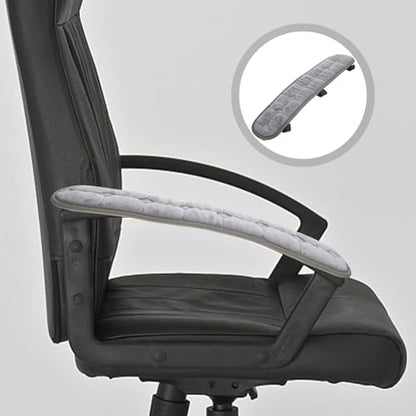 SEWACC 1 Pair Office Chair Armrest Pads, Elastic Arm Rest Covers for Desk Chair, 17.71 x 3.93 Inch - color: Grey