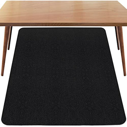 Sycoodeal Office Chair Mat for Hardwood Floor,Office Computer Gaming Chair Mat for Tile Floor,Large Floor Protector Rug,Anti-Slip,Easy to Clean,Carbon-Black (48"x55") - size: 48*55"