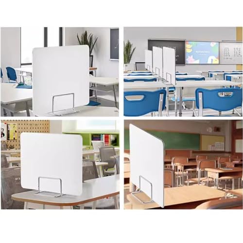 Desk Privacy Divider, 2pack PVC Free Standing Screen Divider Office Partitions for Table Portable Cubicle Panel Classroom Student(60X40CM) - size: 60X40CM
