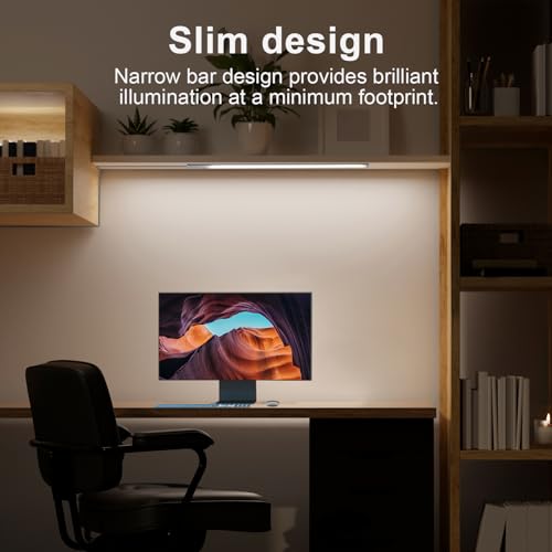 LED Under Cabinet Lighting with Touch Switch, Dimmable Under Cabinet Lights, Under Counter Lighting for Desk, Cold White 6000K - color: Cold White, size: 15 Inch - with Plug